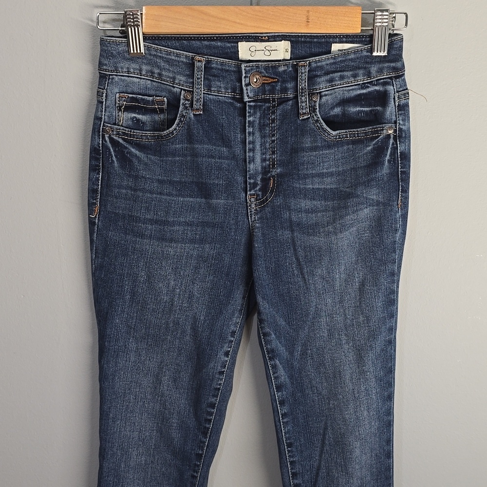 Jessica Simpson Jeans Women's Size 0 Size 25 Blue Curvy High Rise Skinny - Picture 3 of 12